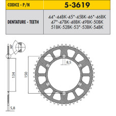 SS 5-3619-50BK = SS 3619-50
