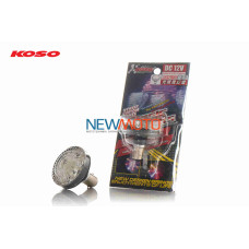 Лампа стопа S25 12V 21/5W светодиодная, 4 цвета, круглая "KOSO"