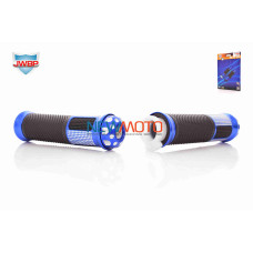Ручки керма універсальні "JWBP" #C100 чорно-сині, з відбійником