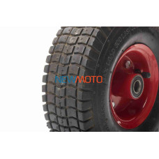 Колесо для тачки в зборі 4,10/3.50-4 (чорне, підшипник 6204 Ø20)