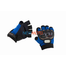 Рукавички мото PRO BIKER MCS-04 без пальців, L, сині