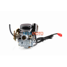 Карбюратор GY6 80 затвор 18mm, пластикова кришка "F6"