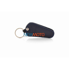 Чохол для ключів овальний HONDA (шкіра, синій)