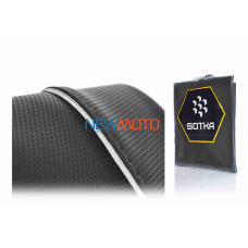 Чохол сидіння Yamaha JOG APRIO чорний, світловідбивний кант "SOTKA" (клас А)