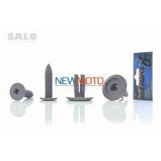 Клипсы (андапки) резьбовые LETS, AD110 "SALO" (10шт, 8mm, серые)