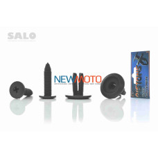 Клипсы (андапки) резьбовые LETS, AD110 "SALO" (10шт, 8mm, черные)