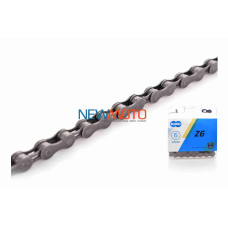 Цепь приводная вело 1/2"-3/32" 'КМС' (Z6, 6 скоростей, длина оси 7.5mm, серая)