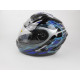 Мотошлем ZEUS ZS-806F SOLID BLACK II58 BLUE